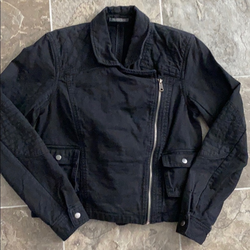 Michael Stars Crop Motorcycle Jacket